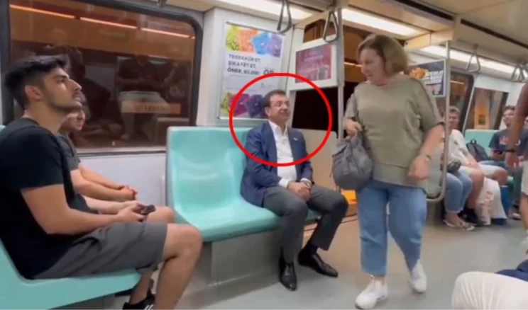 Metroya binen İmamoğlu’nun görüntülerine kimse anlam veremiyor