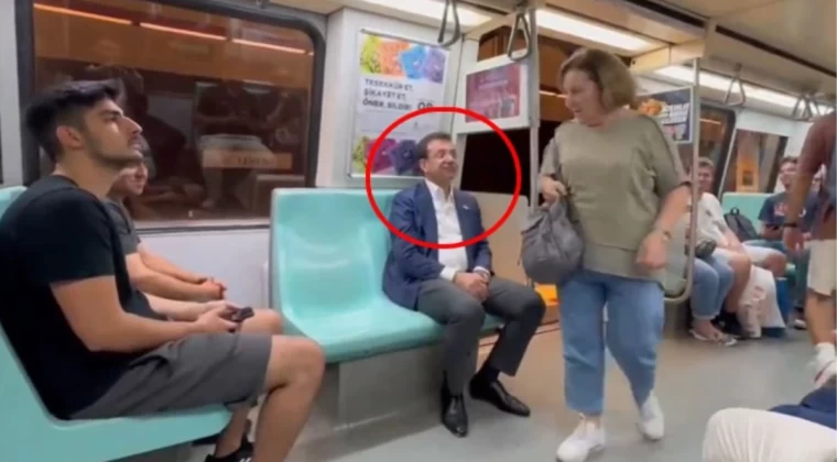 Metroya binen İmamoğlu’nun görüntülerine kimse anlam veremiyor